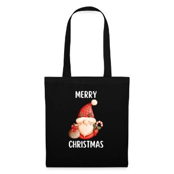 Joyeux Noël Drôle de Chemise de Noël - Sac en tissu - noir - Devant