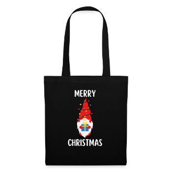 Joyeux Noël Drôle de Chemise de Noël - Sac en tissu - noir - Devant