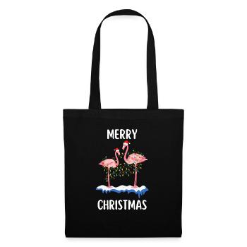 Joyeux Noël Drôle de Chemise de Noël - Sac en tissu - noir - Devant