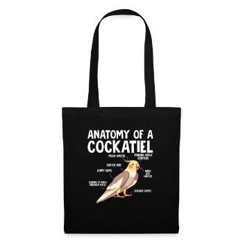 cockatiel cockatoo parrot bird gift - Tote Bag - black - Front