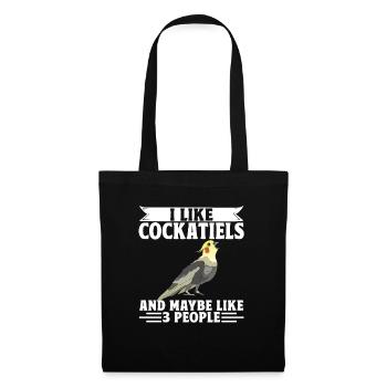 cockatiel cockatoo parrot bird gift - Tote Bag - black - Front
