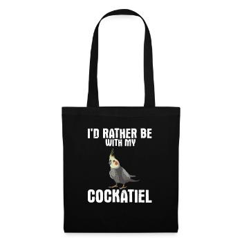 cockatiel cockatoo parrot bird gift - Tote Bag - black - Front