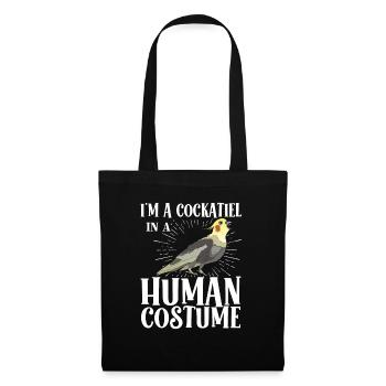 cockatiel cockatoo parrot bird gift - Tote Bag - black - Front