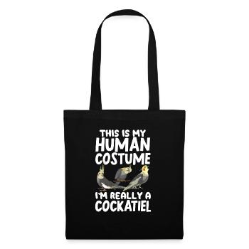 cockatiel cockatoo parrot bird gift - Tote Bag - black - Front