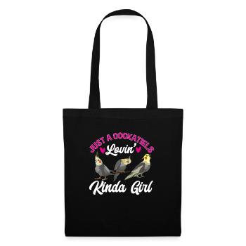 cockatiel cockatoo parrot bird gift - Tote Bag - black - Front