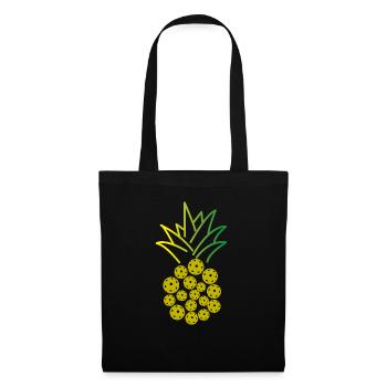Pickleball Pineapple - Stoffbeutel - Schwarz - Vorne