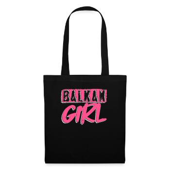 Balkan Girl Croatia Albania Kosovo Bosnia - Tote Bag - black - Front