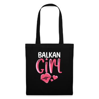 Balkan Girl Croatia Albania Kosovo Bosnia - Tote Bag - black - Front