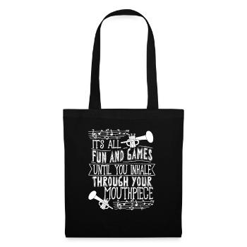 Trumpeter Trumpet Instrument Brass Music - Tote Bag - black - Front