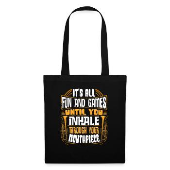 Trumpeter Trumpet Instrument Brass Music - Tote Bag - black - Front