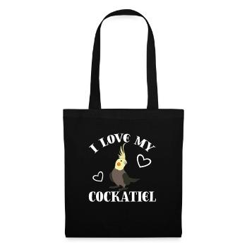 cockatiel cockatoo parrot bird gift - Tote Bag - black - Front