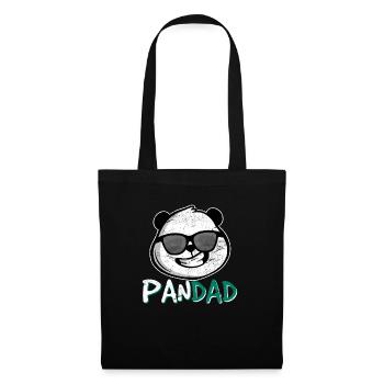 Pandad Mens Panda Bear Dad Coolest Father Fun Fath - Tote Bag - black - Front