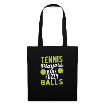 Sports enthusiast coach jokes: tennis player - Tote Bag - black - Front