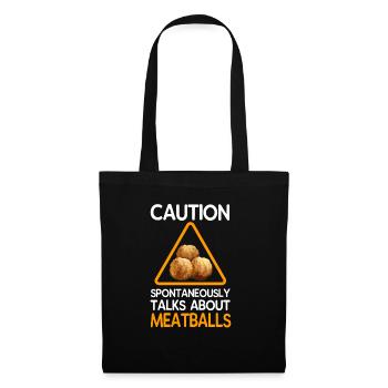 Meatball Meatball Food Gift - Tote Bag - black - Front