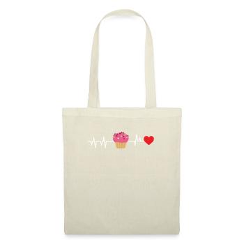 Muffin Heartbeat - Sac en tissu - nature - Devant