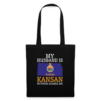 Nothing Scares Me Kansan Husband Kansas - Tote Bag - black - Front
