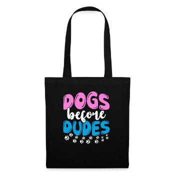 Dogs Before Dudes Dog Owner Dog Owners - Tote Bag - black - Front