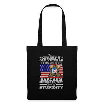 Funny American Experienced Father Grandpa My - Tote Bag - black - Front