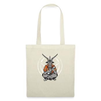 Uke Satan Joueur de ukulélé Drôle de ukulélé - Sac en tissu - nature - Devant