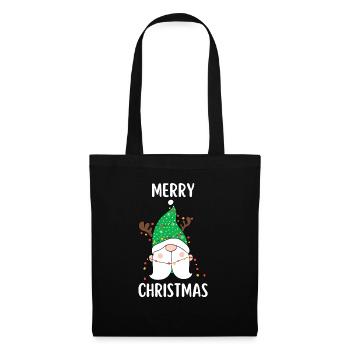 Joyeux Noël Drôle de Chemise de Noël - Sac en tissu - noir - Devant