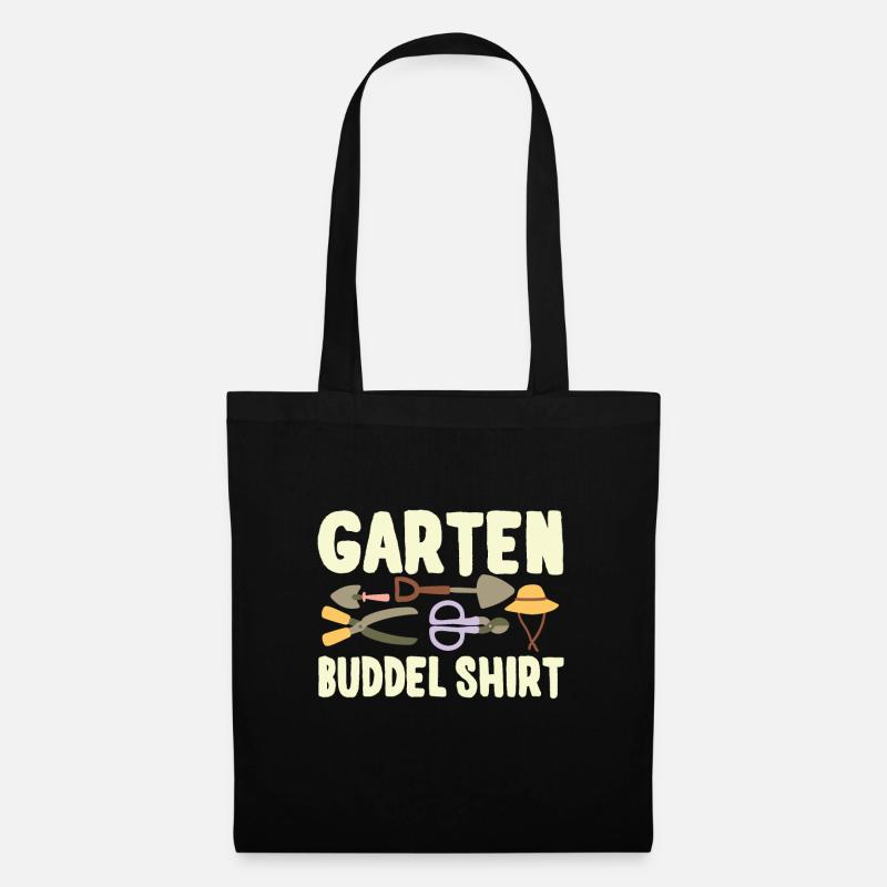 Garten Buddel Shirt Gärtnern Gartenarbeit - Stoffbeutel - Schwarz