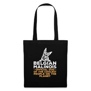 Malinois Belgischer Schäferhund Mechelaar Hund - Stoffbeutel - Schwarz - Vorne