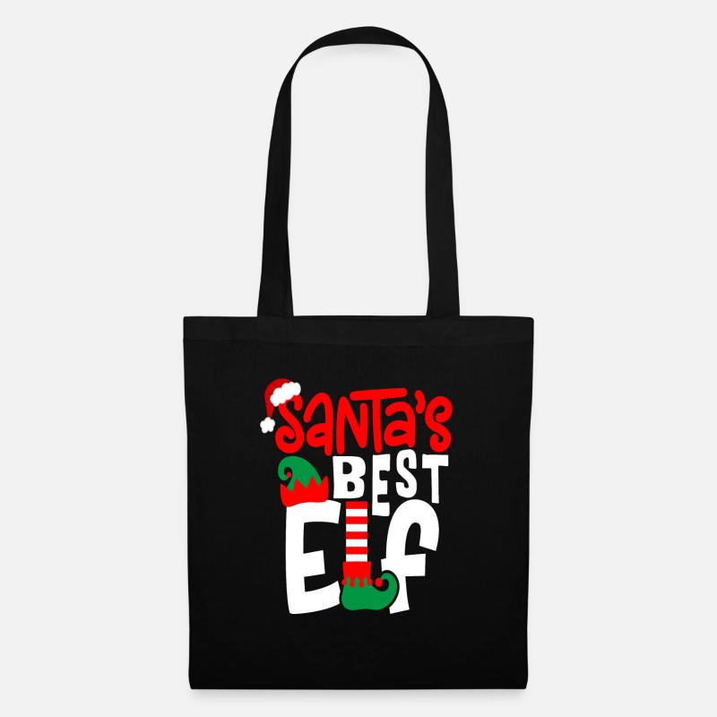 Santa's Best Elf - Tote Bag - black