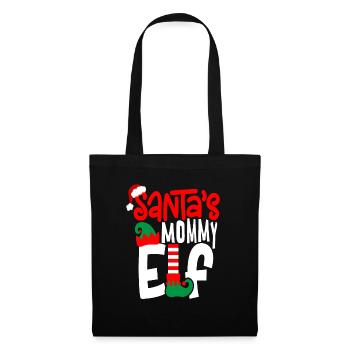 Maman lutine du Père Noël - Sac en tissu - noir - Devant