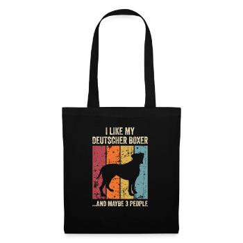 Propriétaire de chien boxeur allemand - Sac en tissu - noir - Devant