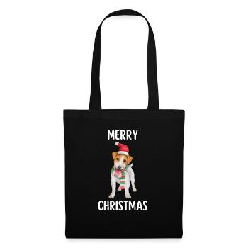 Joyeux Noël Drôle de Chemise de Noël - Sac en tissu - noir - Devant