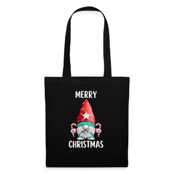 Joyeux Noël Drôle de Chemise de Noël - Sac en tissu - noir - Devant