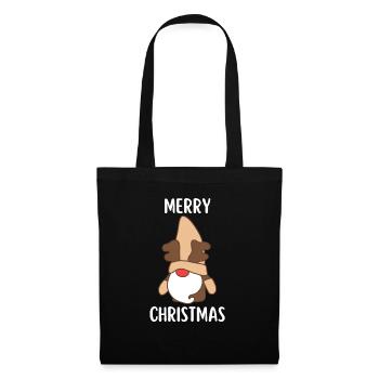 Joyeux Noël Drôle de Chemise de Noël - Sac en tissu - noir - Devant