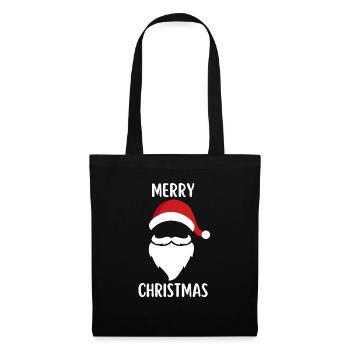 Joyeux Noël Drôle de Chemise de Noël - Sac en tissu - noir - Devant