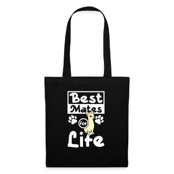 Best mates for life dog chihuahua - Tote Bag - black - Front