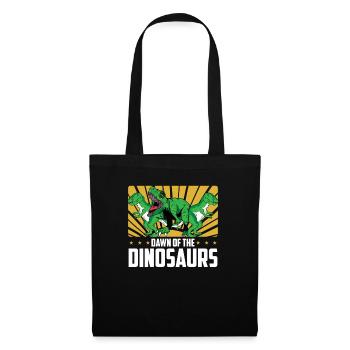 Dinosaurier Erwachsener Dinosaurier - Stoffbeutel - Schwarz - Vorne
