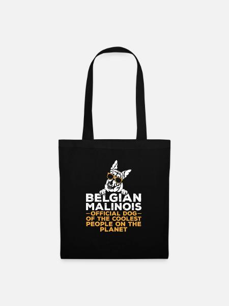 Malinois Belgischer Schäferhund Mechelaar Hund - Stoffbeutel - Schwarz