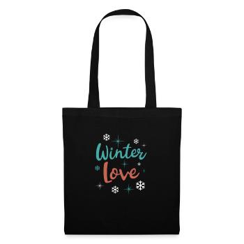 Winter Love Cozy Winter Days Chocolat chaud Snow - Sac en tissu - noir - Devant