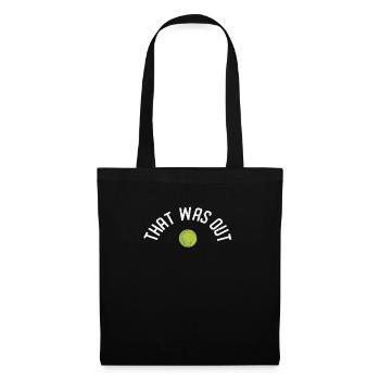 That was from Funny Tennis Player Coach Fan - Tote Bag - black - Front