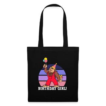 Bigfoot Party Supplies Birthday Girl Sasquatch - Tote Bag - black - Front