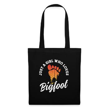 Juste une fille qui aime les fournitures de fête Bigfoot - Sac en tissu - noir - Devant