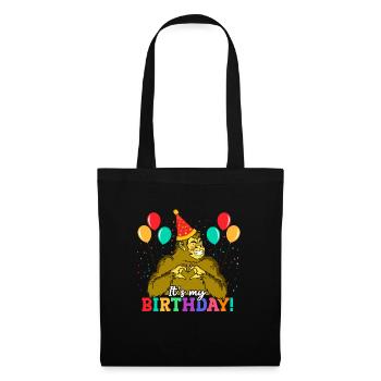 Bigfoot Party fournit C’est mon anniversaire - Sac en tissu - noir - Devant