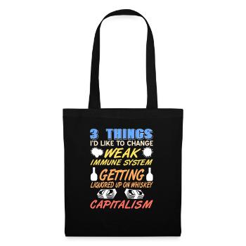 3 Things I'd Like To Change Weak Immune System - Tote Bag - black - Front