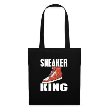 Sneaker King Cool Retro Vintage Sneaker Head - Tote Bag - black - Front
