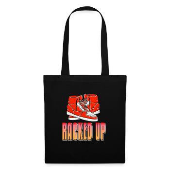Accumulé rétro Awesome Sneaker Head Designs - Sac en tissu - noir - Devant