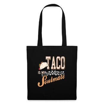 Taco Is My Soulmate Retro Taco Lover Designs - Stoffbeutel - Schwarz - Vorne