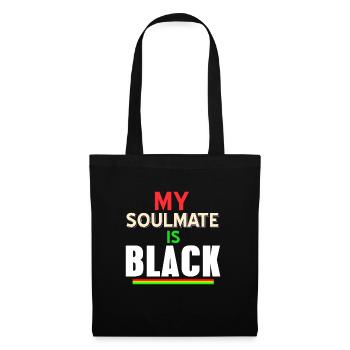 Cool Retro My Soulmate Is Black T-Shirt - Stoffbeutel - Schwarz - Vorne