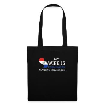 Rien ne me fait peur Femme paraguayenne Paraguay - Sac en tissu - noir - Devant
