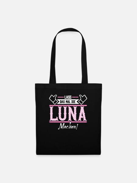 Luna Geschenkidee Geschenk Geburtstag - Stoffbeutel - Schwarz