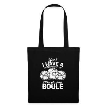 Boule Rente Plan - Stoffbeutel - Schwarz - Vorne