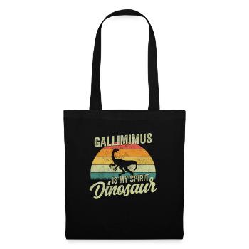 Gallimimus Dinosaur Children Dino Gift - Tote Bag - black - Front